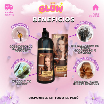 SHAMPOO TINTE CUBRE CANAS MUSA