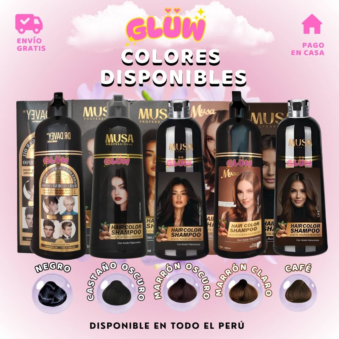 SHAMPOO TINTE CUBRE CANAS MUSA